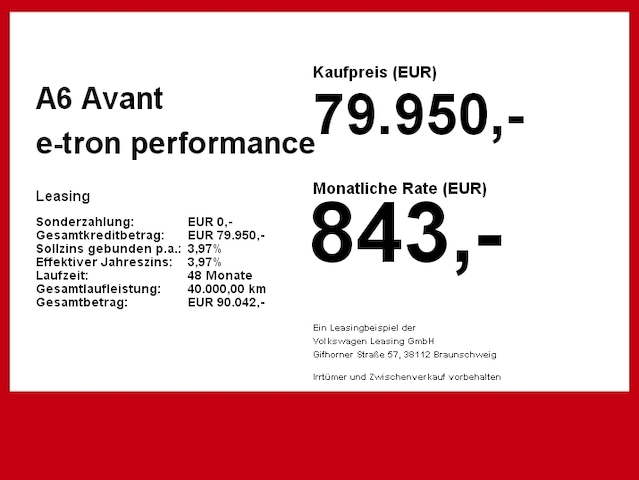 Audi A6 e-tron Avant Performance