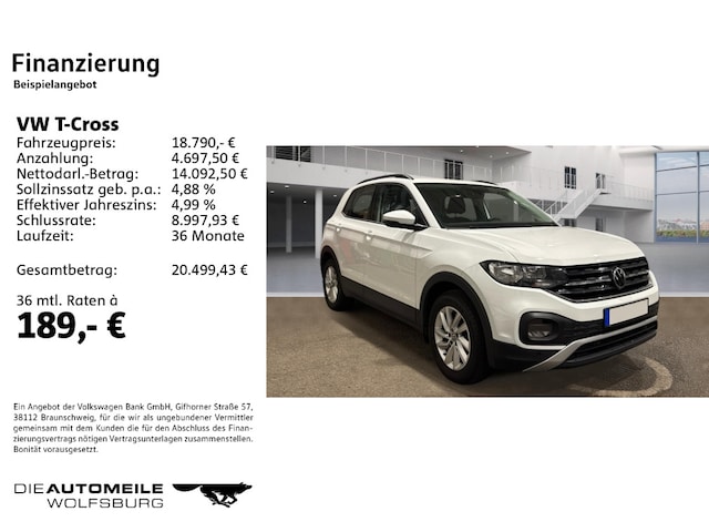 Volkswagen T-Cross 1.0 TSI Life
