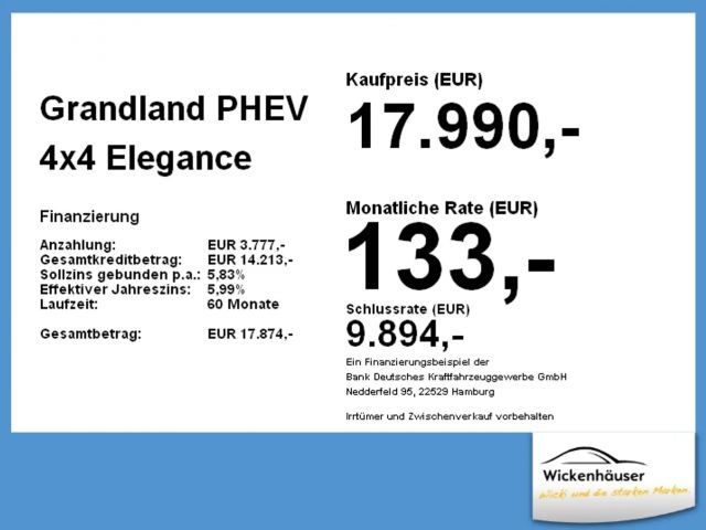 Opel Grandland X Elegance