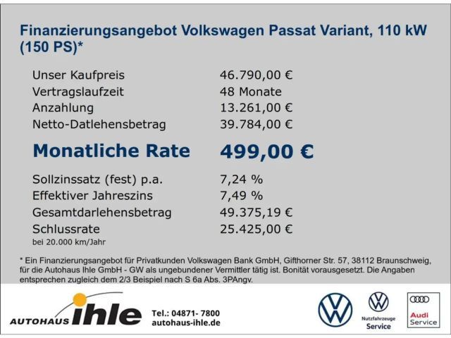 Volkswagen Passat Business DSG Variant