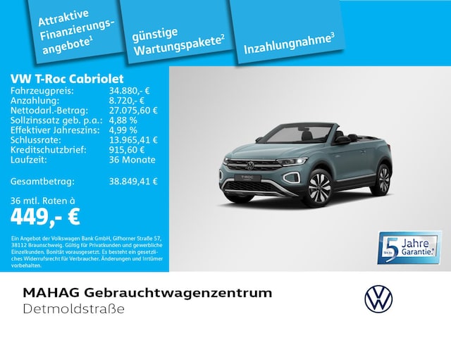 Volkswagen T-Roc 1.5 TSI Cabriolet DSG Style