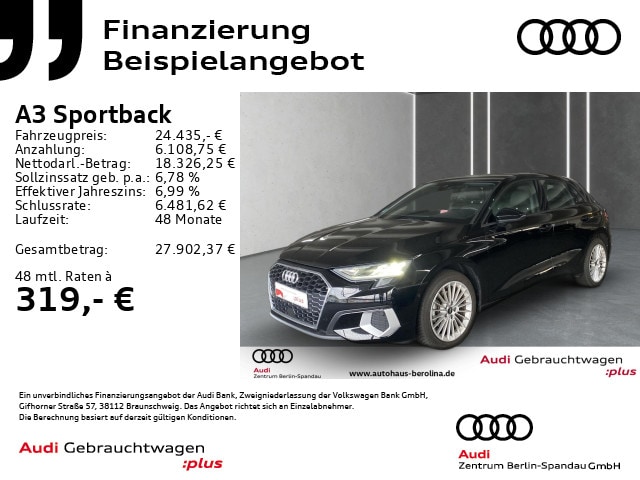 Audi A3 30 TFSI Sportback