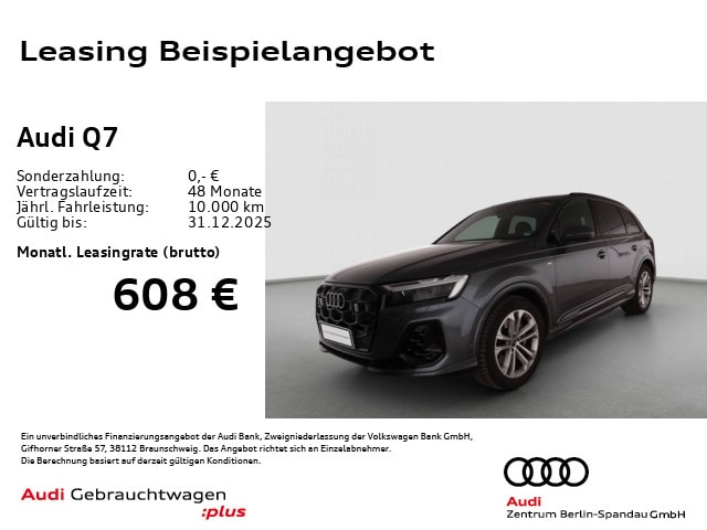 Audi Q7 55 TFSI Quattro S-Line