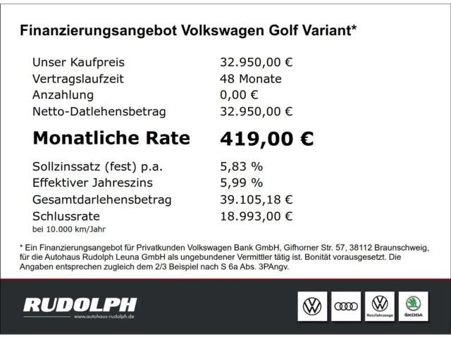 Volkswagen Golf 1.5 TSI Golf VIII Life Variant