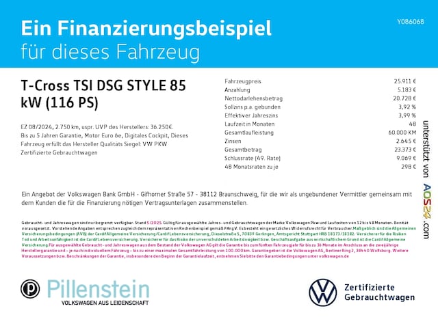 Volkswagen T-Cross DSG IQ.Drive Style