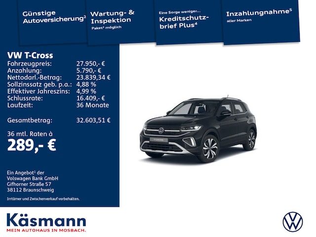 Volkswagen T-Cross 1.0 TSI Style