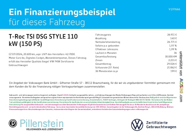 Volkswagen T-Roc Business DSG Style