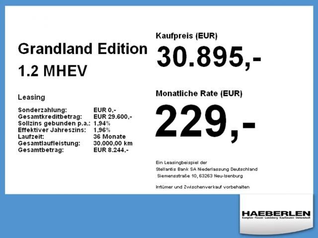 Opel Grandland X Edition