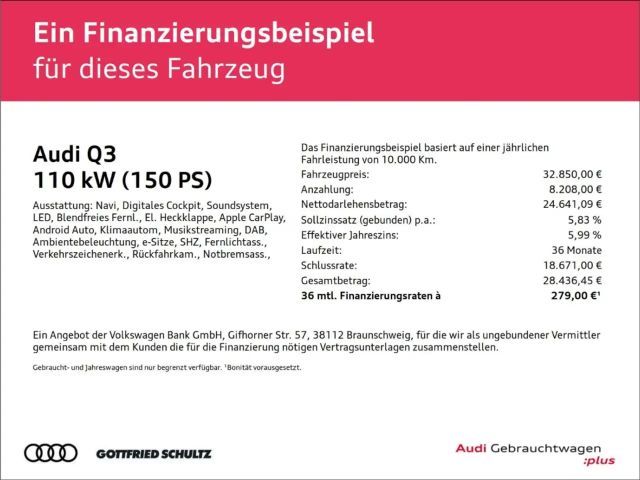 Audi Q3 35 TDI S-Line Sportback