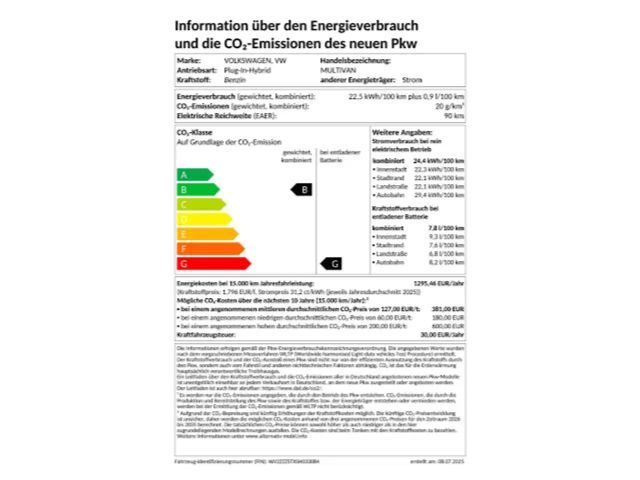 Volkswagen Multivan Style T7 eHybrid