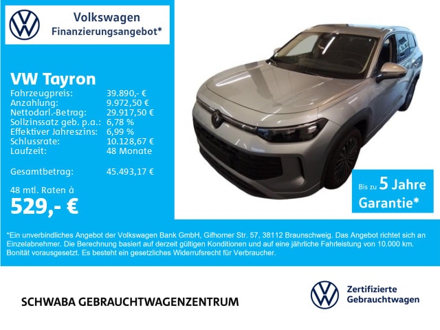 Volkswagen Tayron 1.5 eTSI DSG Life