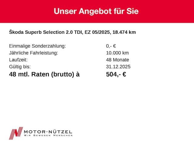 Skoda Superb 2.0 TDI 4x4 Combi Selection