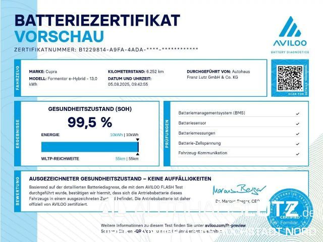Cupra Formentor 1.4 e-Hybrid VZ