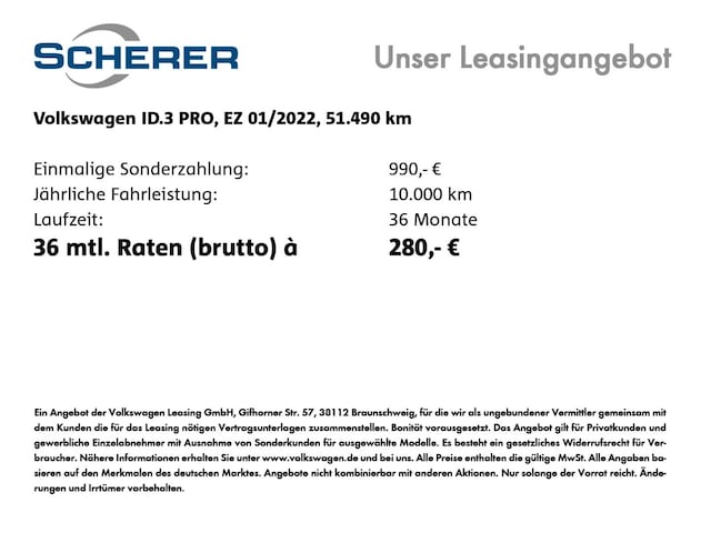 Volkswagen ID.3 Performance Pro