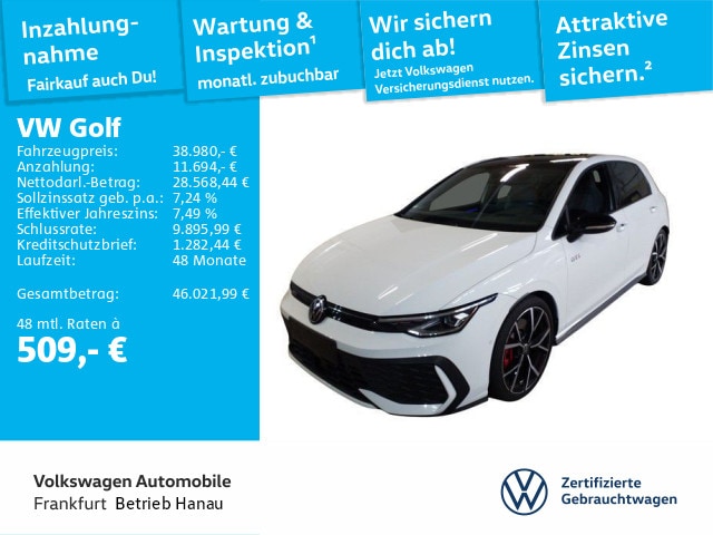 Volkswagen Golf 2.0 TSI DSG GTI Golf VIII
