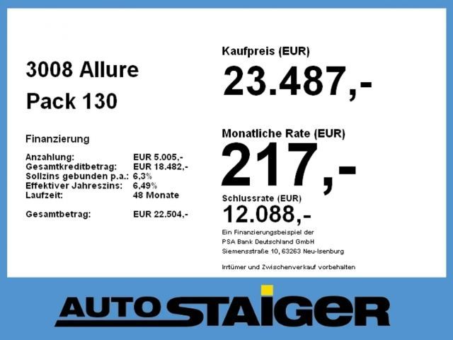 Peugeot 3008 Allure Pack
