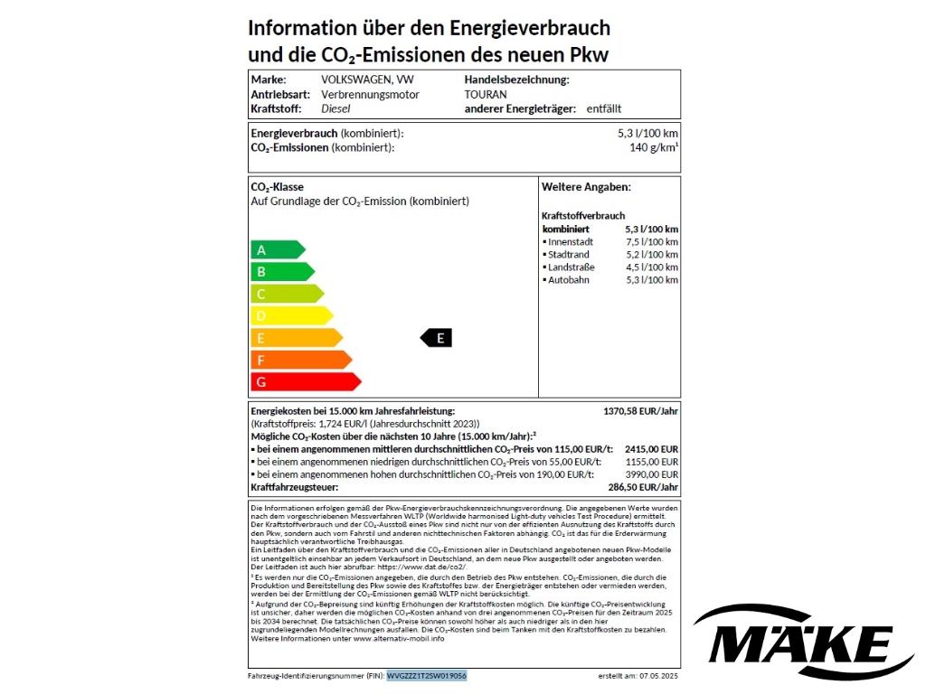 Volkswagen Touran 2.0 TDI Comfortline DSG