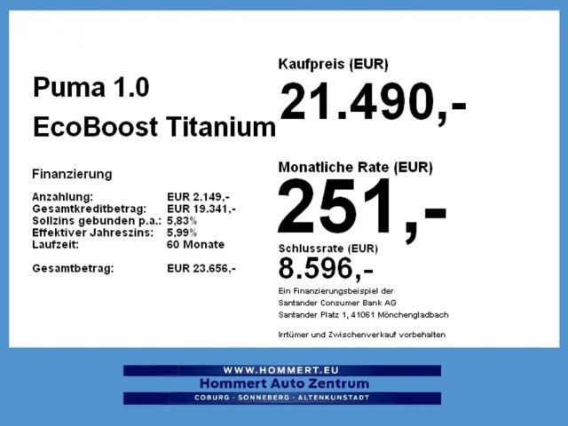 Ford Puma EcoBoost Titanium
