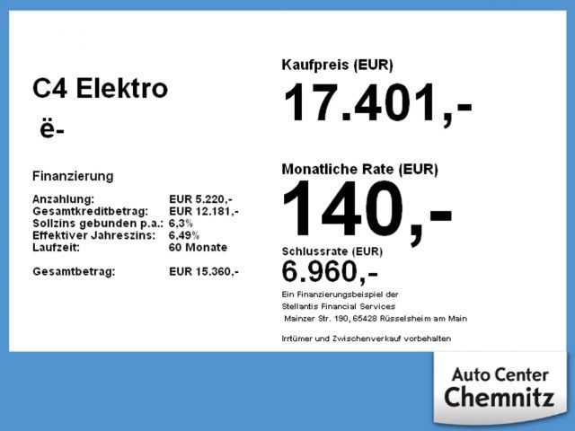 Citroën ë-C4 Feel Pack