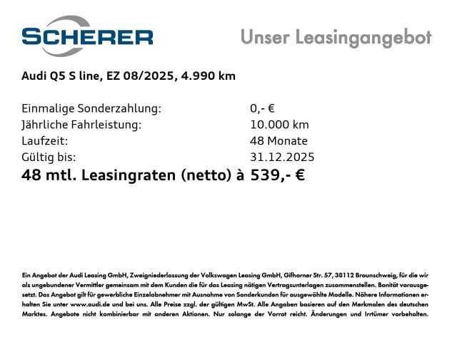 Audi Q5 50 TFSI Hybride Quattro S-Line