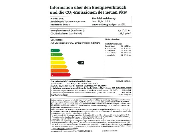 Seat Leon 1.0 TSI Style