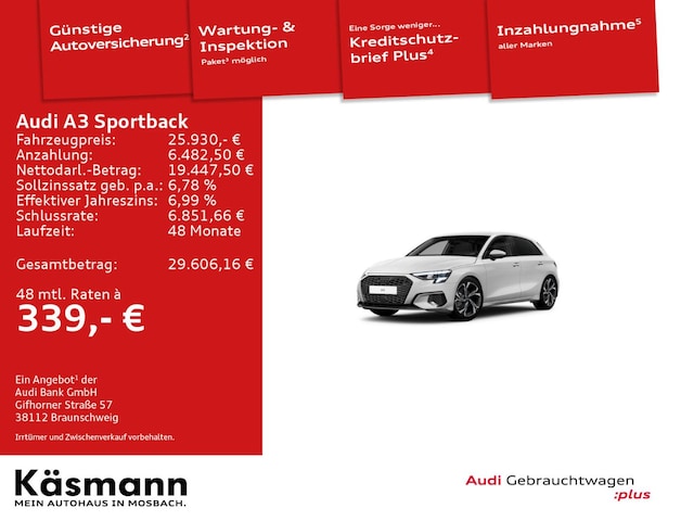 Audi A3 35 TFSI S-Tronic Sportback