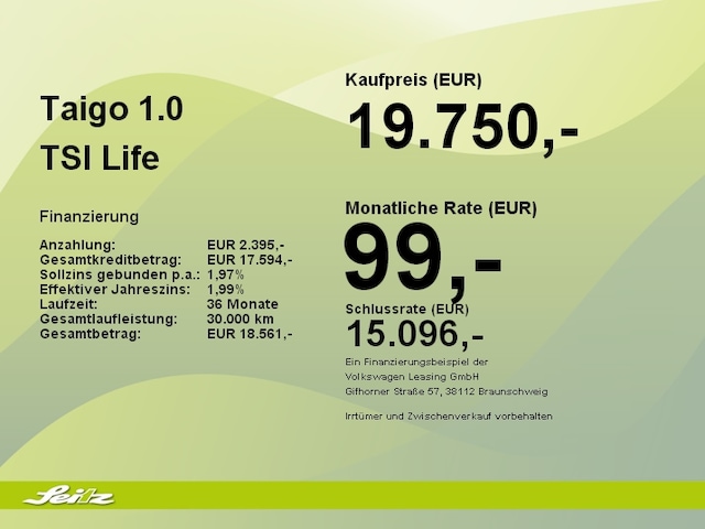 Volkswagen Taigo 1.0 TSI