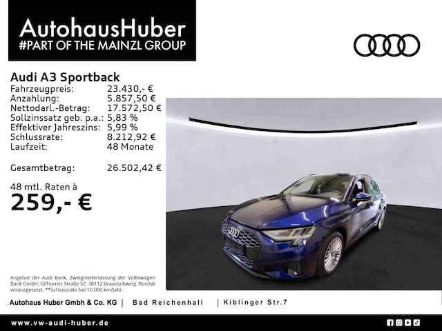 Audi A3 30 TDI Sportback