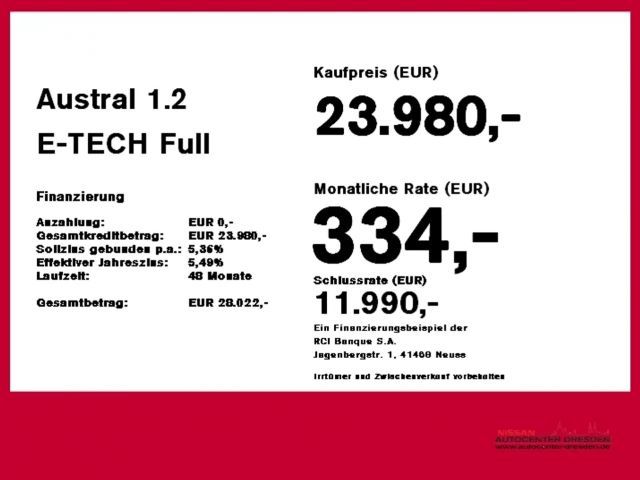 Renault Austral E-Tech Techno
