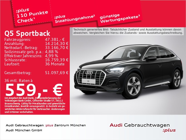 Audi Q5 45 TFSI Quattro S-Tronic Sportback