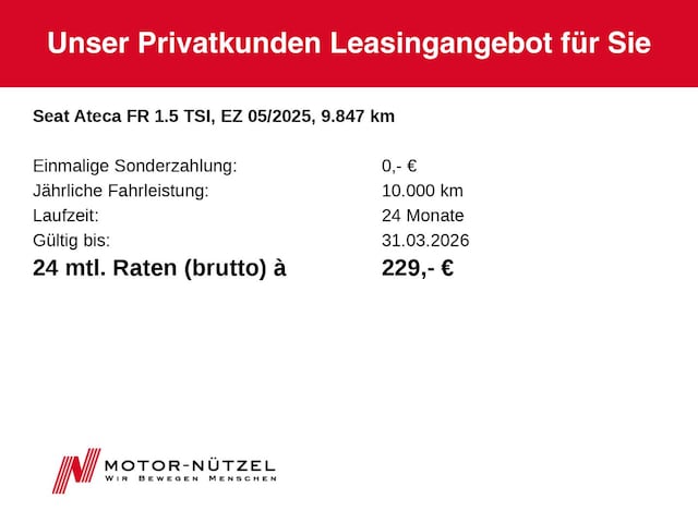 Seat Ateca 1.5 TSI FR-lijn