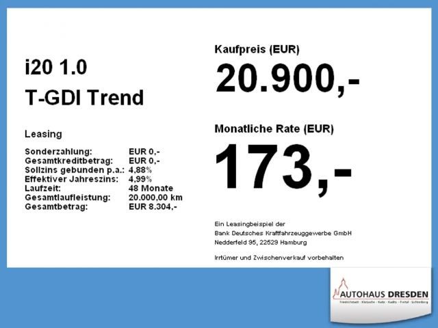 Hyundai i20 1.0 T-GDi Trend