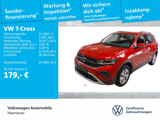 Volkswagen T-Cross 1.0 TSI DSG Life