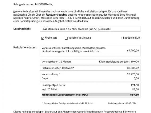 Mercedes-Benz A 45 AMG 4MATIC+ AMG Line