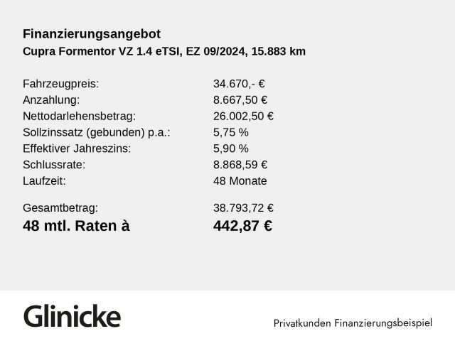 Cupra Formentor 1.4 VZ e-Hybrid
