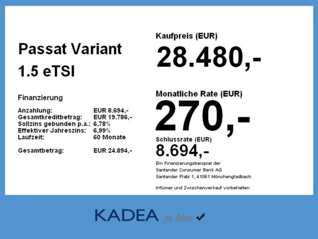 Volkswagen Passat 1.5 eTSI Variant