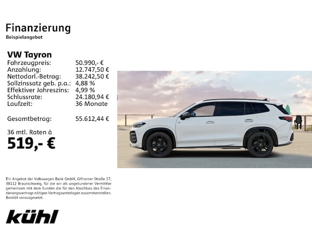 Volkswagen Tayron 2.0 TDI DSG R-Line Style