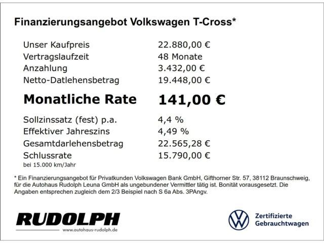 Volkswagen T-Cross 1.0 TSI