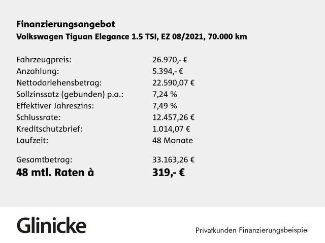 Volkswagen Tiguan 1.5 TSI DSG Elegance Elegance