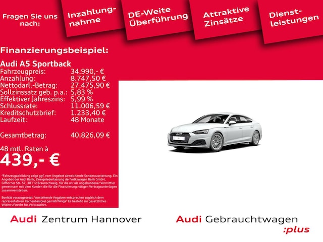 Audi A5 40 TDI S-Tronic Sportback