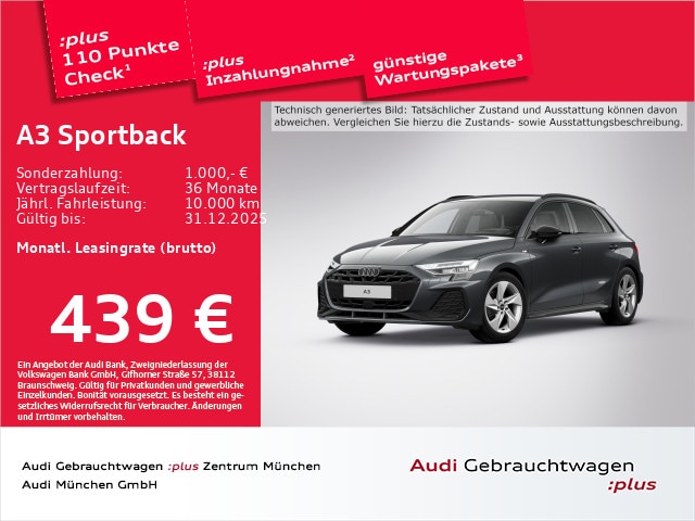 Audi A3 30 TFSI S-Line S-Tronic Sportback