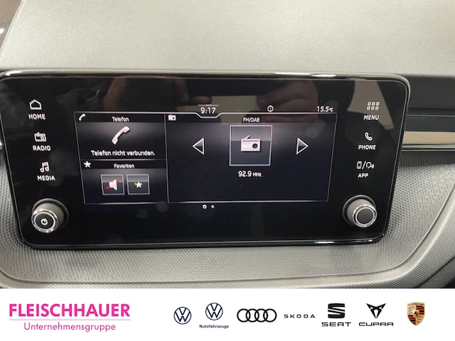 Skoda Fabia 1.0 Essence LED DAB Tel.-Vorb. SHZ Klima PDC Lichtsensor USB Apple CarPlay Android Auto