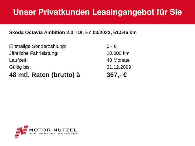 Skoda Octavia 2.0 TDI Ambition Combi