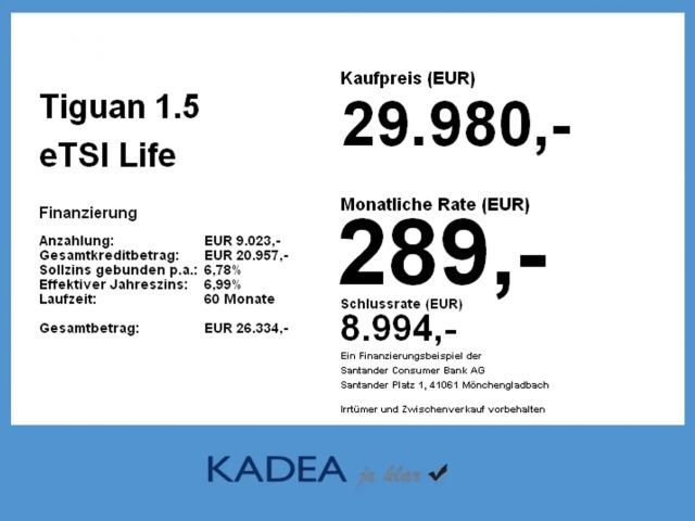 Volkswagen Tiguan 1.5 eTSI Life