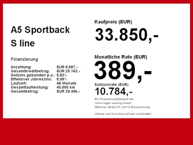 Audi A5 45 TFSI Quattro S-Tronic Sportback