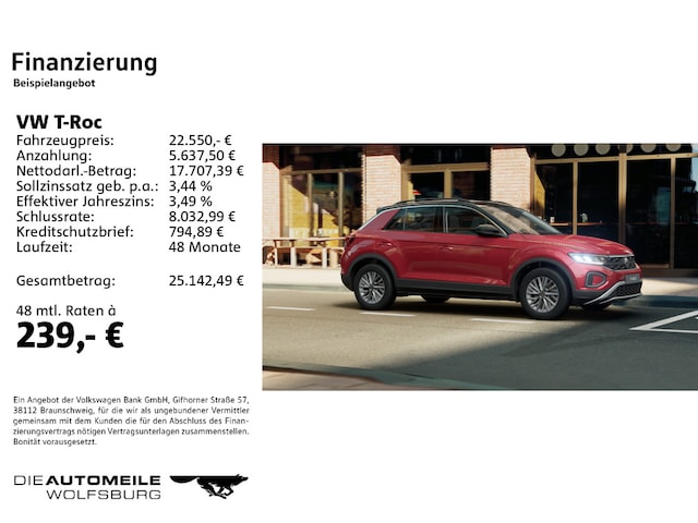 Volkswagen T-Roc 1.0 TSI Life