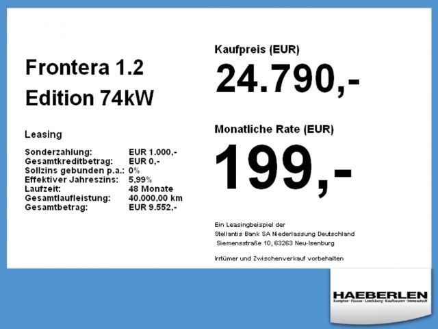 Opel Frontera Edition