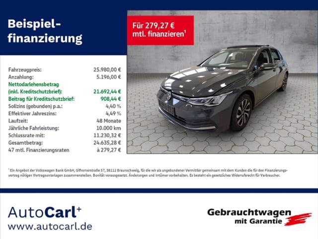 Volkswagen Golf 2.0 TDI DSG Golf VIII