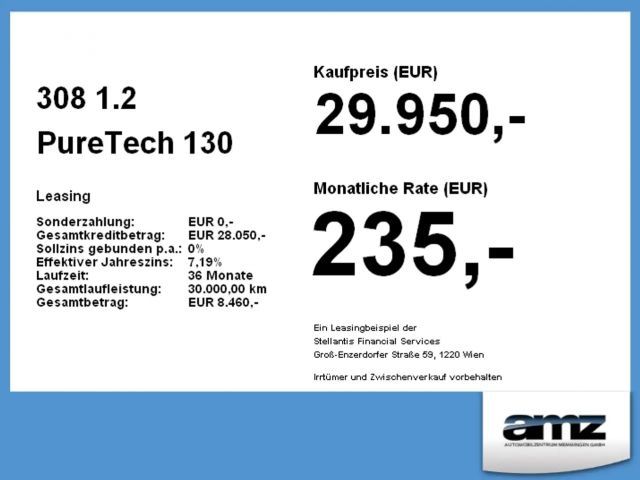Peugeot 308 Allure Pack PureTech