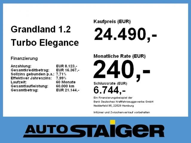 Opel Grandland X 1.2 Turbo Elegance Turbo